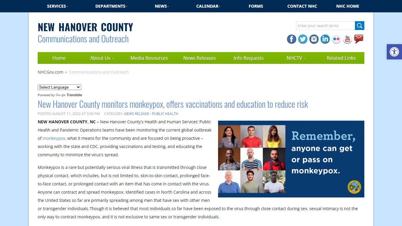 New Hanover County monitors monkeypox, offers vaccinations and ...